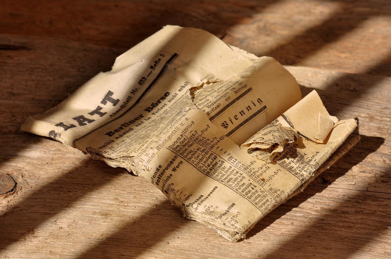 Oud papier in Delft